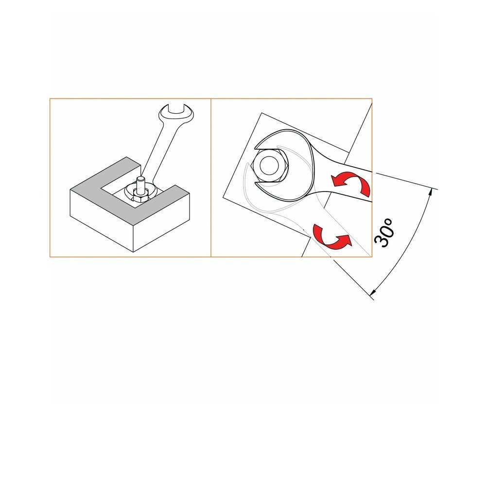 Foto de galeria do produto Chave Fixa 8x9 mm - TRAMONTINA PRO