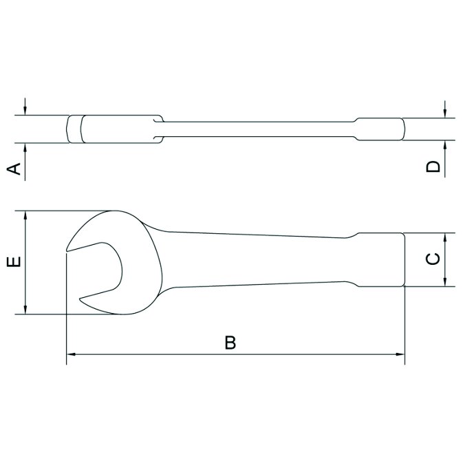 Foto de galeria do produto Chave Fixa de Bater 27 mm - TRAMONTINA PRO