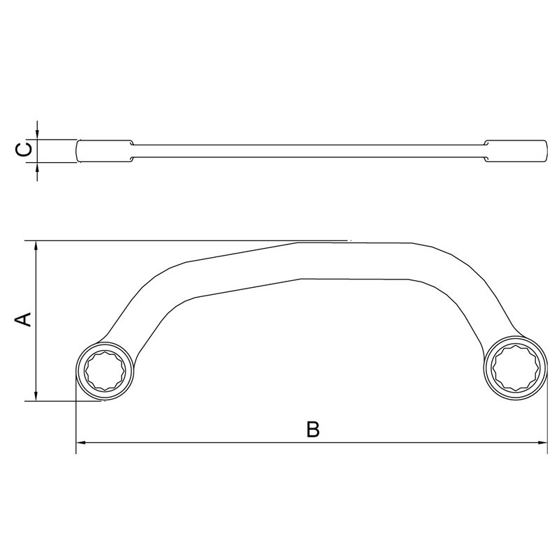 Foto de galeria do produto Chave Meia-Lua 14x16 mm - TRAMONTINA PRO